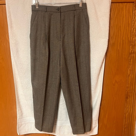 Vintage Works Connection Petite gray tone wool trousers high waisted S/M - Picture 2 of 5